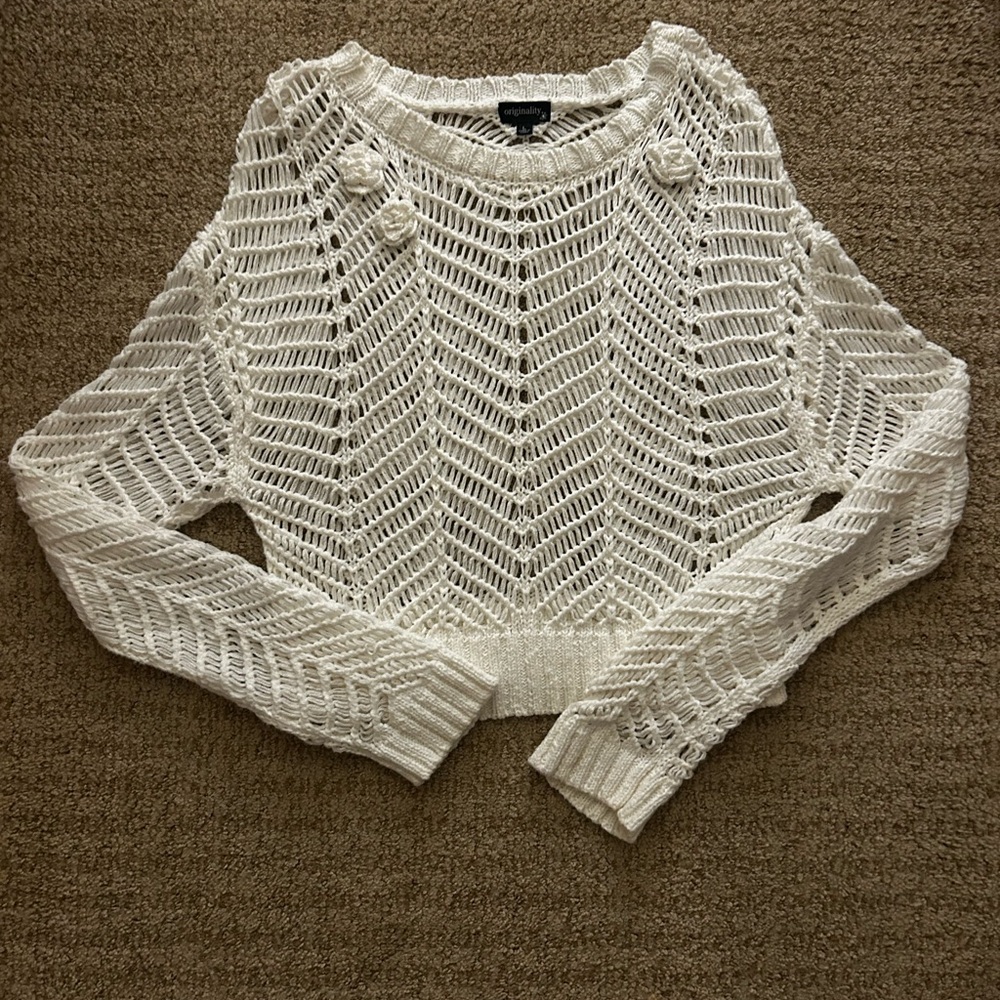 White Knit Sweater